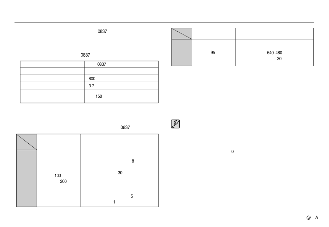 Samsung EC-NV8ZZSDA/E3 manual Pﬁipojení ke zdroji napájení, Poãet snímkÛ a Ïivotnost baterie pomocí baterie SLB-0837B 