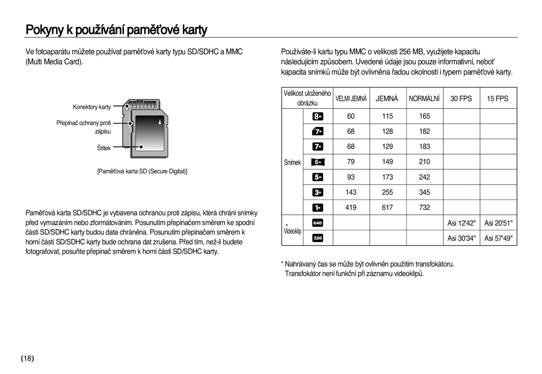 Samsung EC-NV8ZZBDA/E3, EC-NV8ZZSDA/E3 manual Jemná, 149 210 173 242 143 255 345 419 617 732 