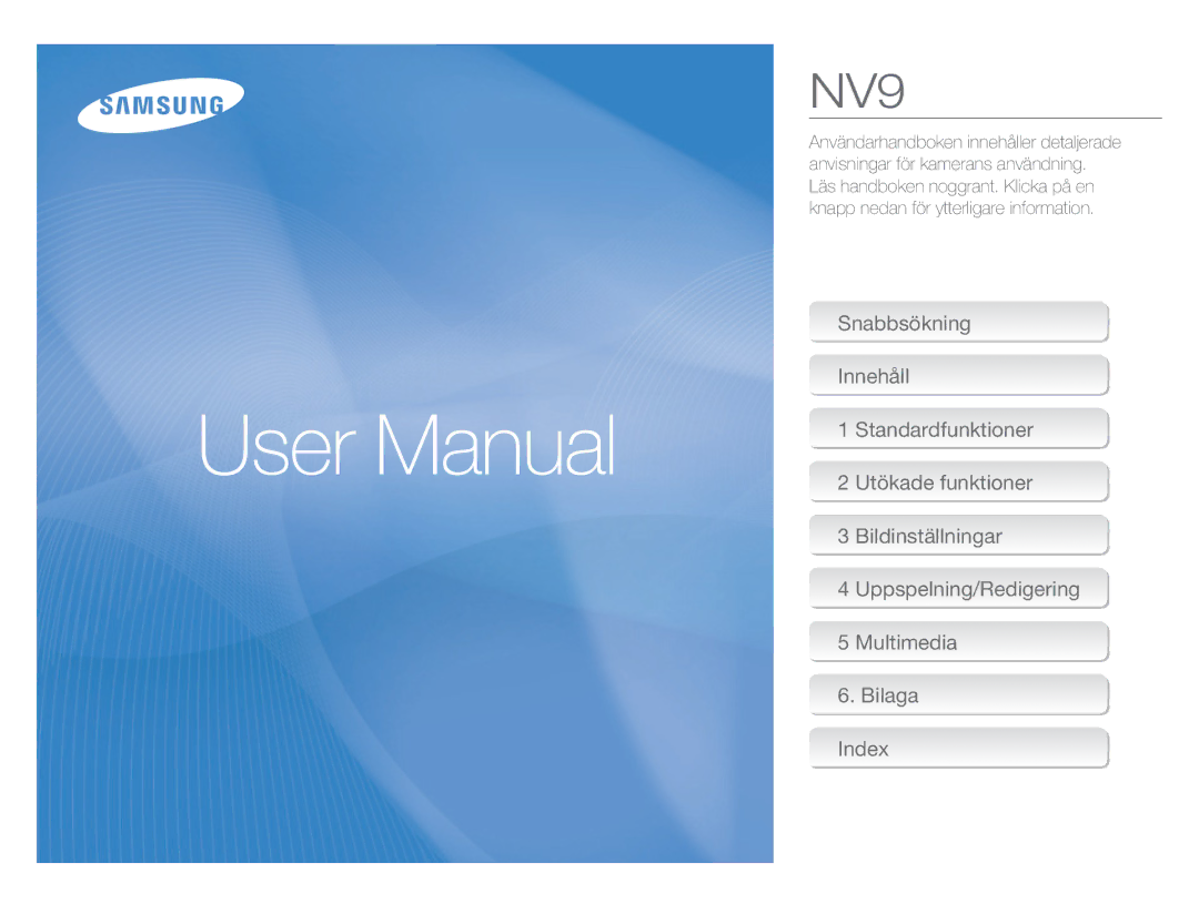 Samsung EC-NV9ZZBBA/E2, EC-NV9ZZBBA/E1, EC-NV9ZZSBA/E2, EC-NV9ZZPBA/E2 manual 