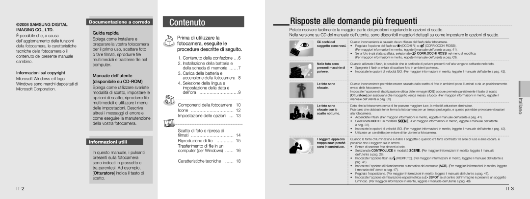 Samsung EC-NV9ZZPBA/E2, EC-NV9ZZSBA/FR Risposte alle domande più frequenti, Documentazione a corredo, Informazioni utili 