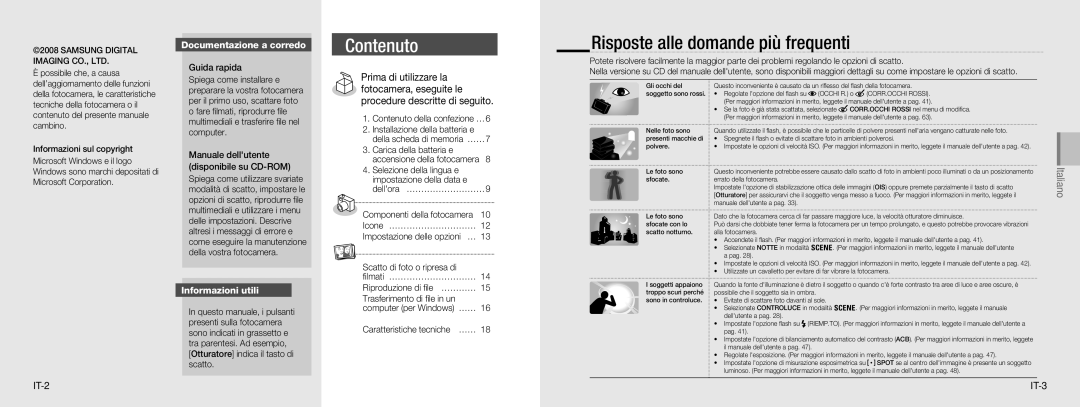 Samsung EC-NV9ZZSBB/IT, EC-NV9ZZSBA/FR Risposte alle domande più frequenti, Documentazione a corredo, Informazioni utili 