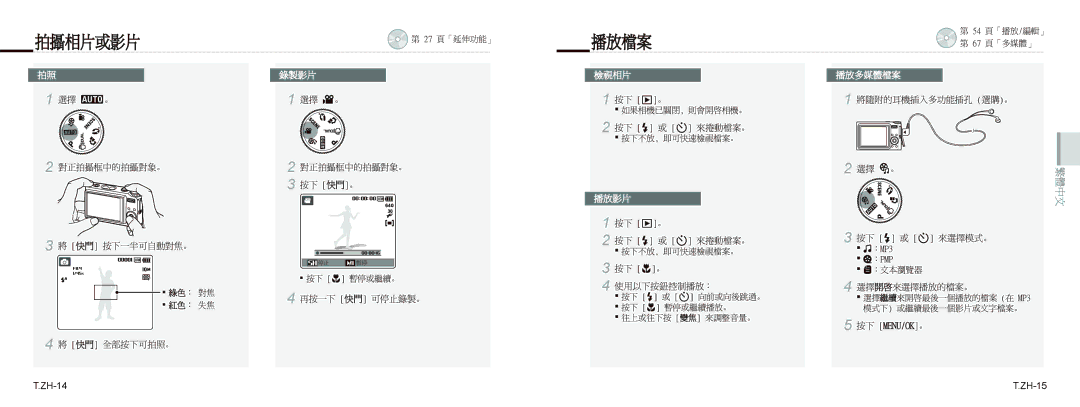 Samsung EC-NV9ZZSBA/E3, EC-NV9ZZSBA/FR, EC-NV9ZZPBA/FR, EC-NV9ZZBBA/FR, EC-NV9ZZSBA/IT manual NFOV0PL ZH-14 ZH-15, NQ4 