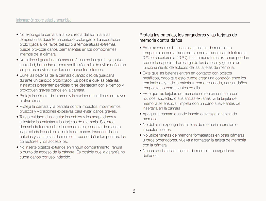 Samsung EC-PL100ZBPBGB, EC-PL101ZBDSE1, EC-PL100ZBPSE1, EC-PL100ZBPBZA, EC-PL100ZBPBE1 Información sobre salud y seguridad 