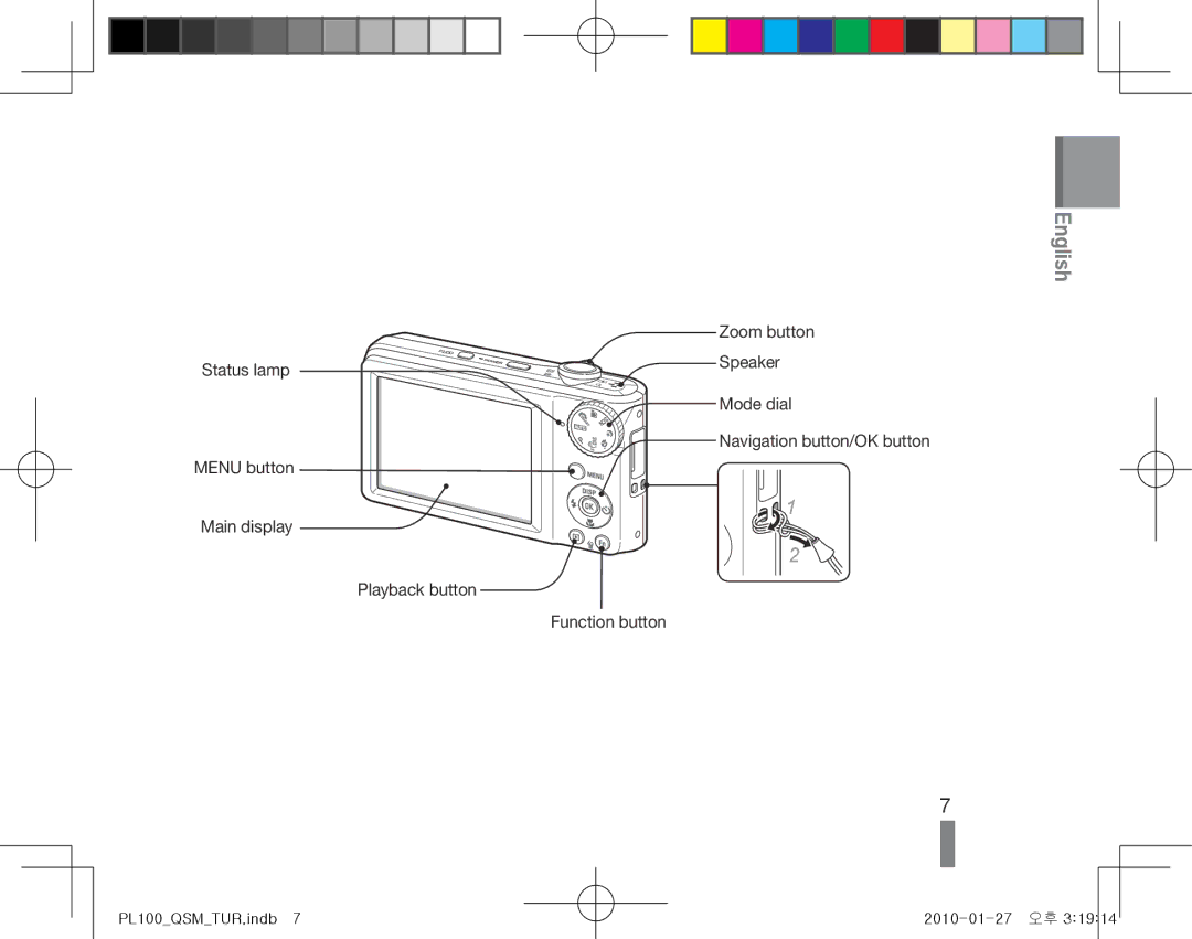 Samsung EC-PL100ZBPBGB, EC-PL101ZBDSE1, EC-PL100ZBPSE1, EC-PL100ZBPBZA, EC-PL101ZBPBE1, EC-PL100ZBPSGB manual Zoom button 