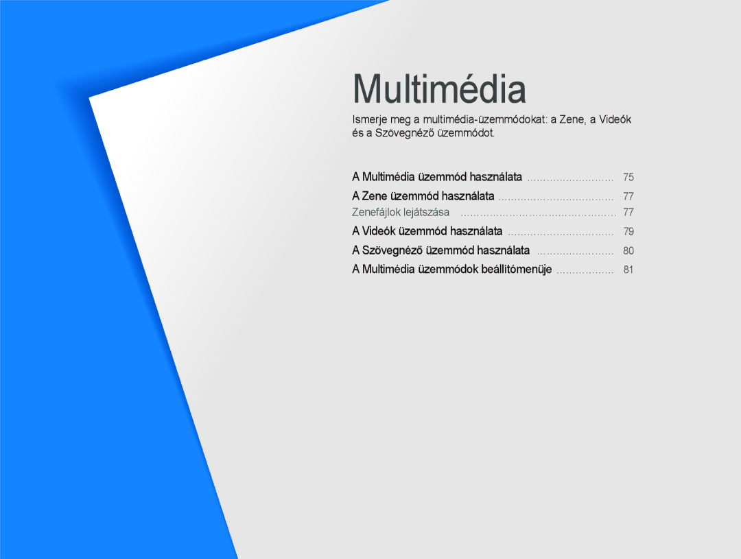 Samsung EC-PL10ZABP/E3 manual Multimédia 