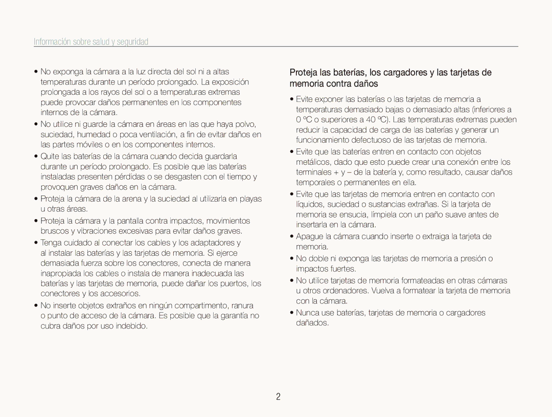 Samsung EC-PL10ZPBP/E1, EC-PL10ZRBP/E1 manual Información sobre salud y seguridad 