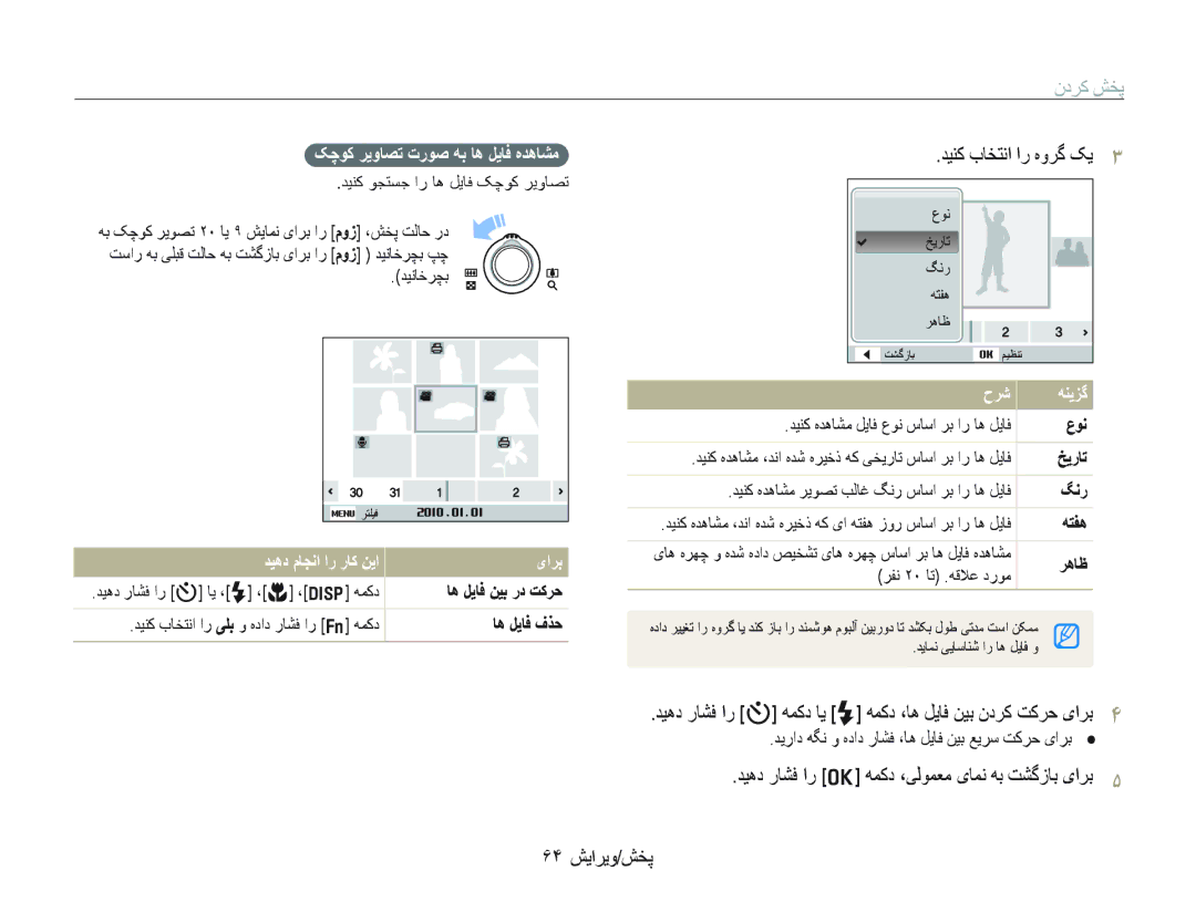 Samsung EC-PL150ZDPUME manual ﺪﻴﻨﮐ ﺏﺎﺨﺘﻧﺍ ﺍﺭ ﻩﻭﺮﮔ ﮏﻳ, ﮏﭼﻮﮐ ﺮﻳﻭﺎﺼﺗ ﺕﺭﻮﺻ ﻪﺑ ﺎﻫ ﻞﻳﺎﻓ ﻩﺪﻫﺎﺸﻣ, ﺪﻴﻫﺩ ﻡﺎﺠﻧﺍ ﺍﺭ ﺭﺎﮐ ﻦﻳﺍ یﺍﺮﺑ 