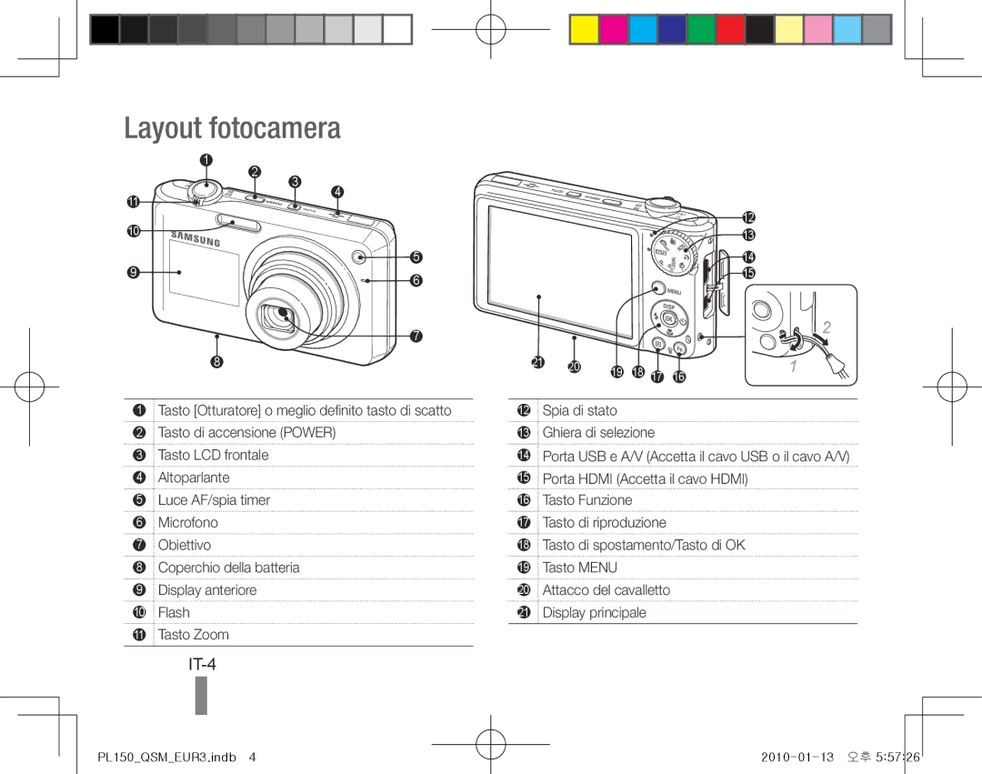 Samsung EC-PL150ZBPRSA, EC-PL151ZBDLE1, EC-PL150ZBPRGB, EC-PL151ZBDRE1, EC-PL150ZBPUE1, EC-PL150ZBPRE1 Layout fotocamera, IT-4 