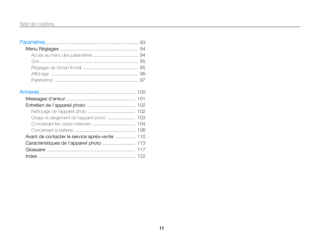 Samsung EC-PL170ZFPBE1, EC-PL170ZBPBE1, EC-PL170ZDPBZA manual 100 