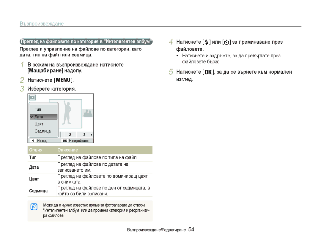 Samsung EC-PL20ZZBPSE3, EC-PL20ZZBPBE3 manual Ȼɴɡɩɪɨɢɡɜɟɠɞɚɧɟ, Ɇɚɬɢɫɧɟɬɟ @ɢɥɢ @ɡɚɩɪɟɦɢɧɚɜɚɧɟɩɪɟɡ ɮɚɣɥɨɜɟɬɟ 