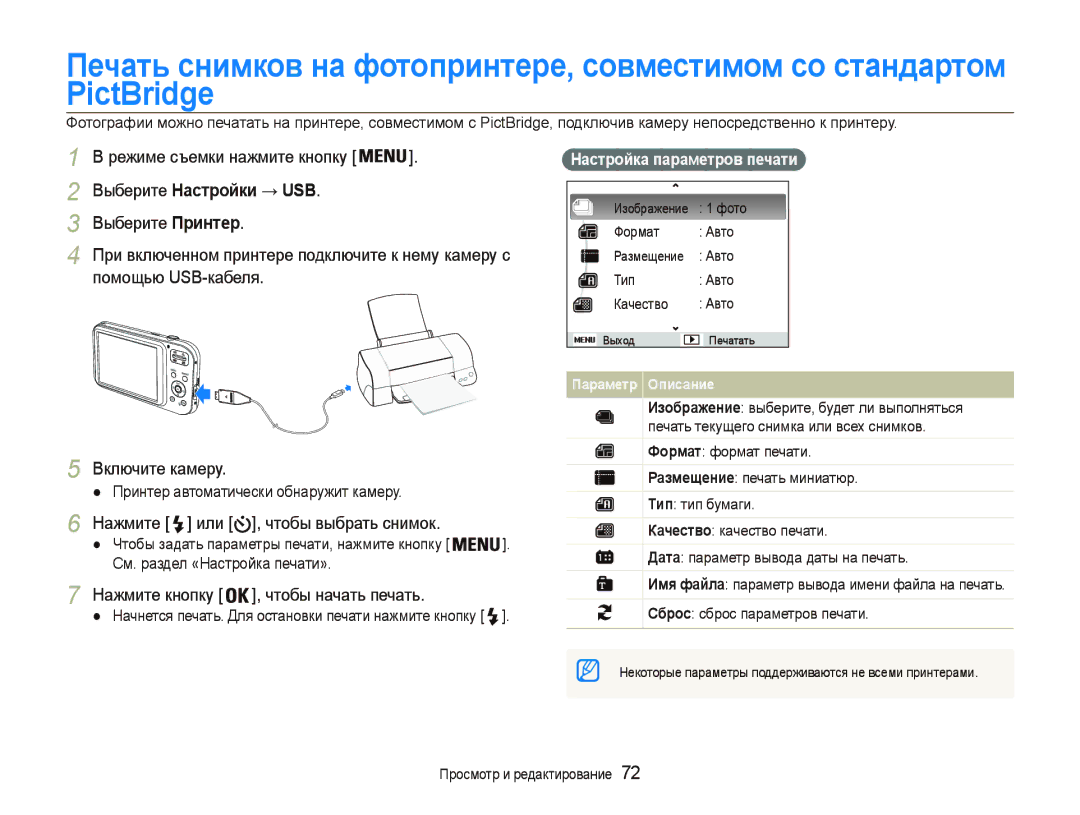 Samsung EC-PL20ZZBPBE2, EC-PL20ZZBPBRU Ɇɚɠɦɢɬɟ @ɢɥɢ @ɱɬɨɛɵɜɵɛɪɚɬɶɫɧɢɦɨɤ, Ɇɚɠɦɢɬɟɤɧɨɩɤɭ @ɱɬɨɛɵɧɚɱɚɬɶɩɟɱɚɬɶ 