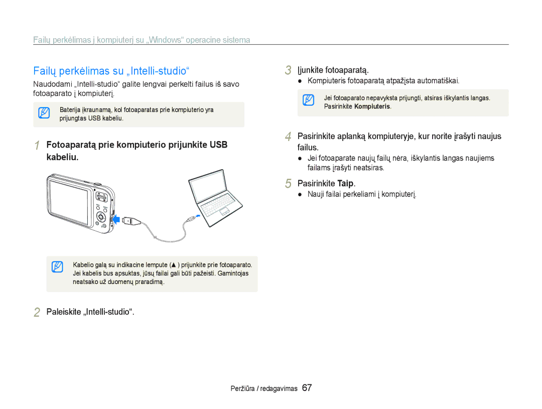 Samsung EC-PL20ZZBPSE2 manual DLOǐSHUNơOLPDVVXÄ,QWHOOLVWXGLR³, ƲMXQNLWHIRWRDSDUDWą, Idloxv, 3DVLULQNLWHTaip 