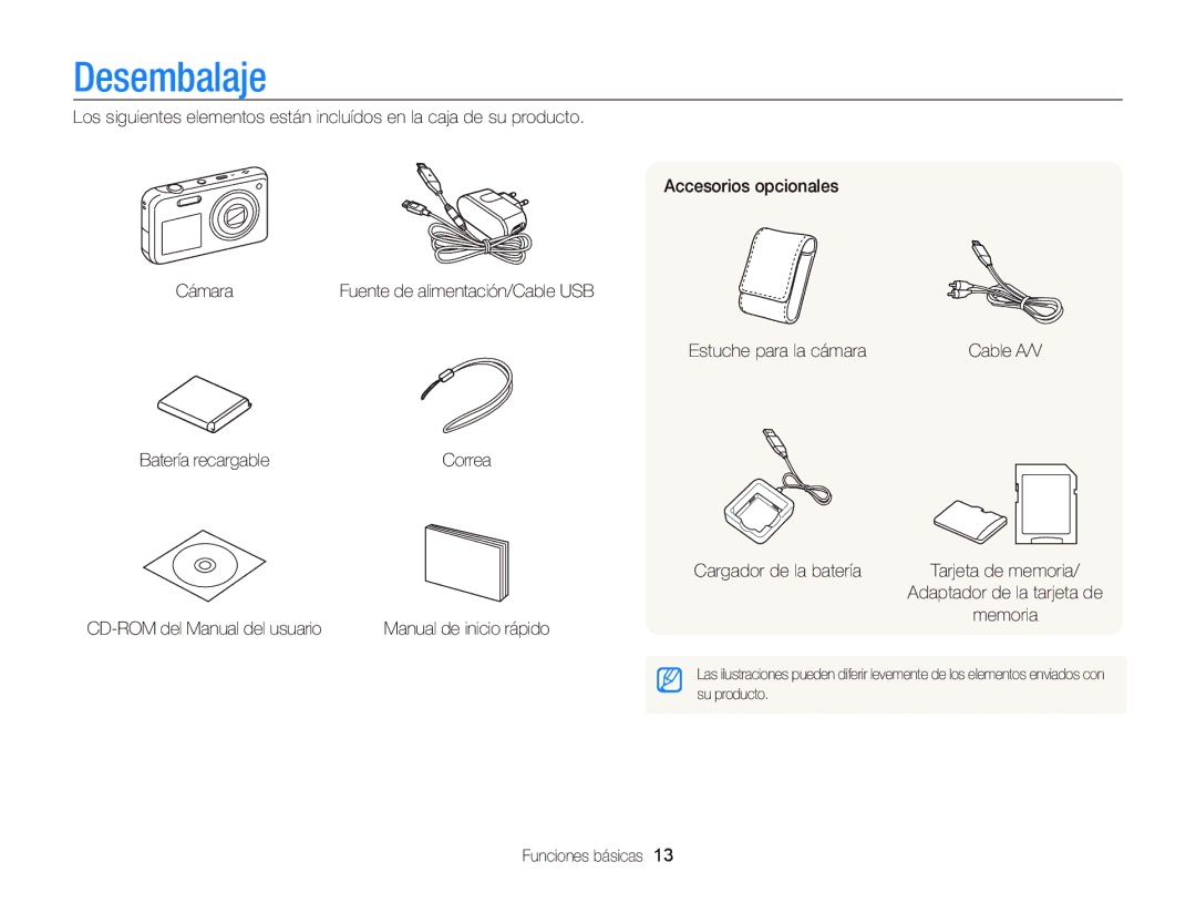 Samsung EC-PL210ZBPSE1, EC-PL210ZBPPE1, EC-PL120ZBPBE1, EC-PL20ZZBPRE1, EC-PL120ZFPPE1, EC-PL120ZFPBE1 manual Desembalaje 