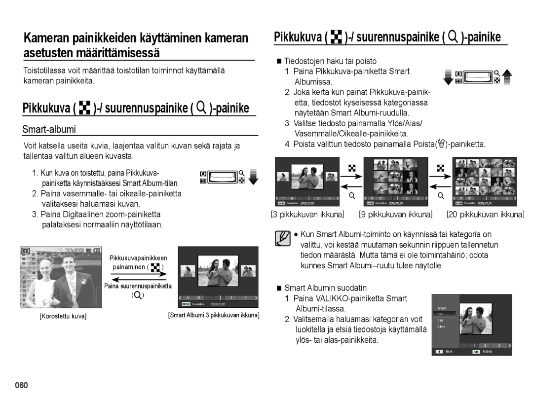 Samsung EC-PL50ZBBP/E2, EC-PL50ZABP/E2, EC-PL50ZSBP/E2, EC-PL50ZPBP/E2 manual Smart-albumi 