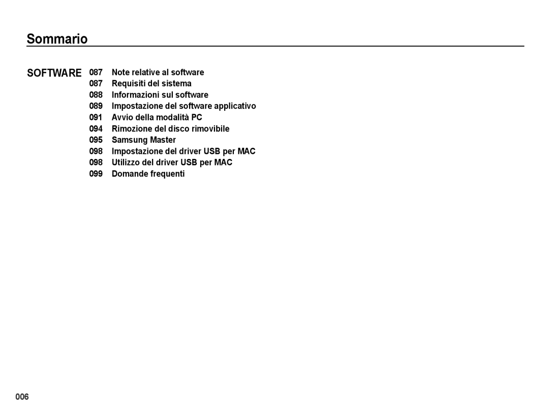 Samsung EC-PL50ZABA/IT, EC-PL50ZBBP/IT, EC-PL50ZSBP/IT, EC-PL50ZSBA/IT, EC-PL50ZABP/IT, EC-PL50ZPBP/IT manual 006 