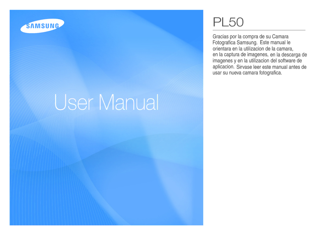 Samsung EC-PL50ZBBP/E1, EC-PL50ZPBP/E1, EC-PL50ZABP/AU, EC-PL50ZABP/E1, EC-PL50ZSBP/E1 manual 