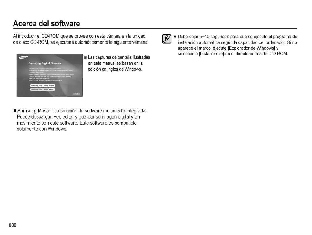 Samsung EC-PL50ZSBP/E1, EC-PL50ZPBP/E1, EC-PL50ZBBP/E1, EC-PL50ZABP/AU, EC-PL50ZABP/E1 manual Acerca del software 