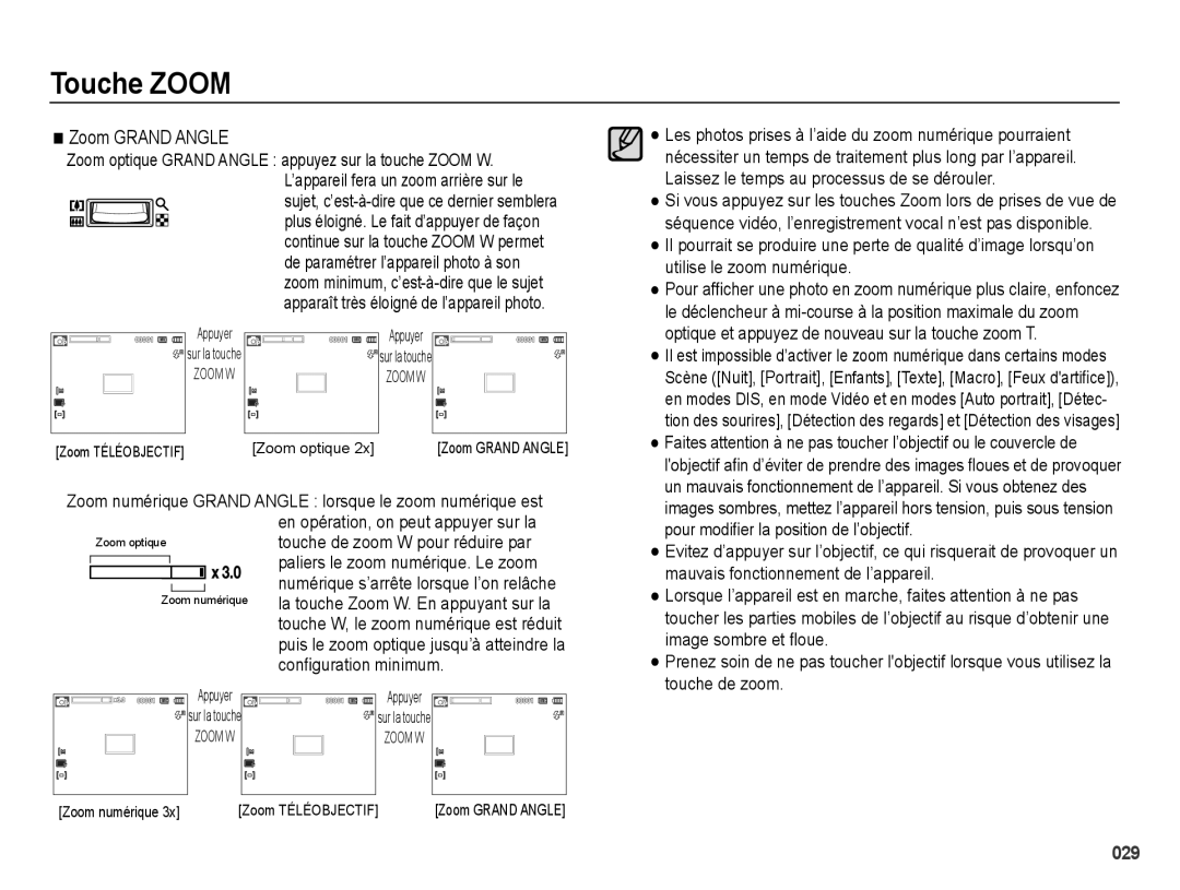 Samsung EC-PL50ZPBP/FR, EC-PL50ZABP/FR, EC-PL50ZSBP/FR, EC-PL50ZBBP/FR, EC-PL50ZSBP/GB Zoom Grand Angle, Conﬁguration minimum 