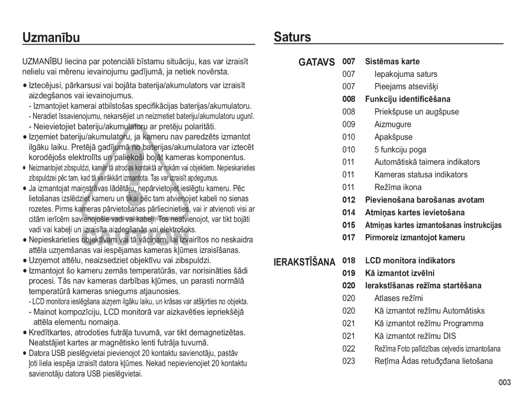 Samsung EC-PL50ZBBP/RU, EC-PL50ZSBP/RU, EC-PL50ZABP/RU manual 8PDQƯEX 6DWXUV 