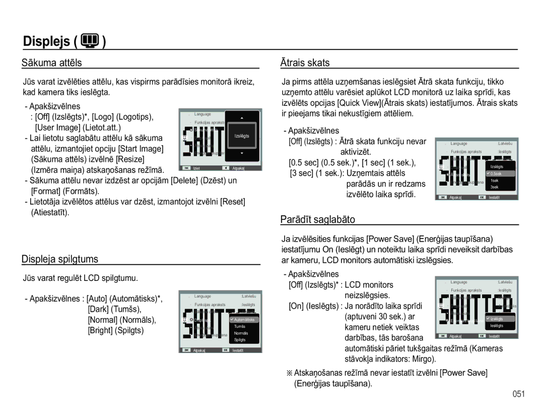 Samsung EC-PL50ZBBP/RU, EC-PL50ZSBP/RU Lvsohmv , 6ƗNXPDDWWƝOV, LvsohmdVslojwxpv, ƖwudlvVndwv, 3DUƗGƯWVDJODEƗWR 