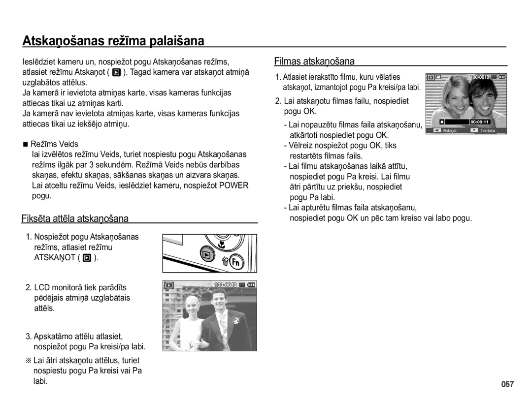 Samsung EC-PL50ZBBP/RU, EC-PL50ZSBP/RU manual $WVNDƼRãDQDVUHåƯPDSDODLãDQD, LOPDVDWVNDƼRãDQD, LNVƝWDDWWƝODDWVNDƼRãDQD 