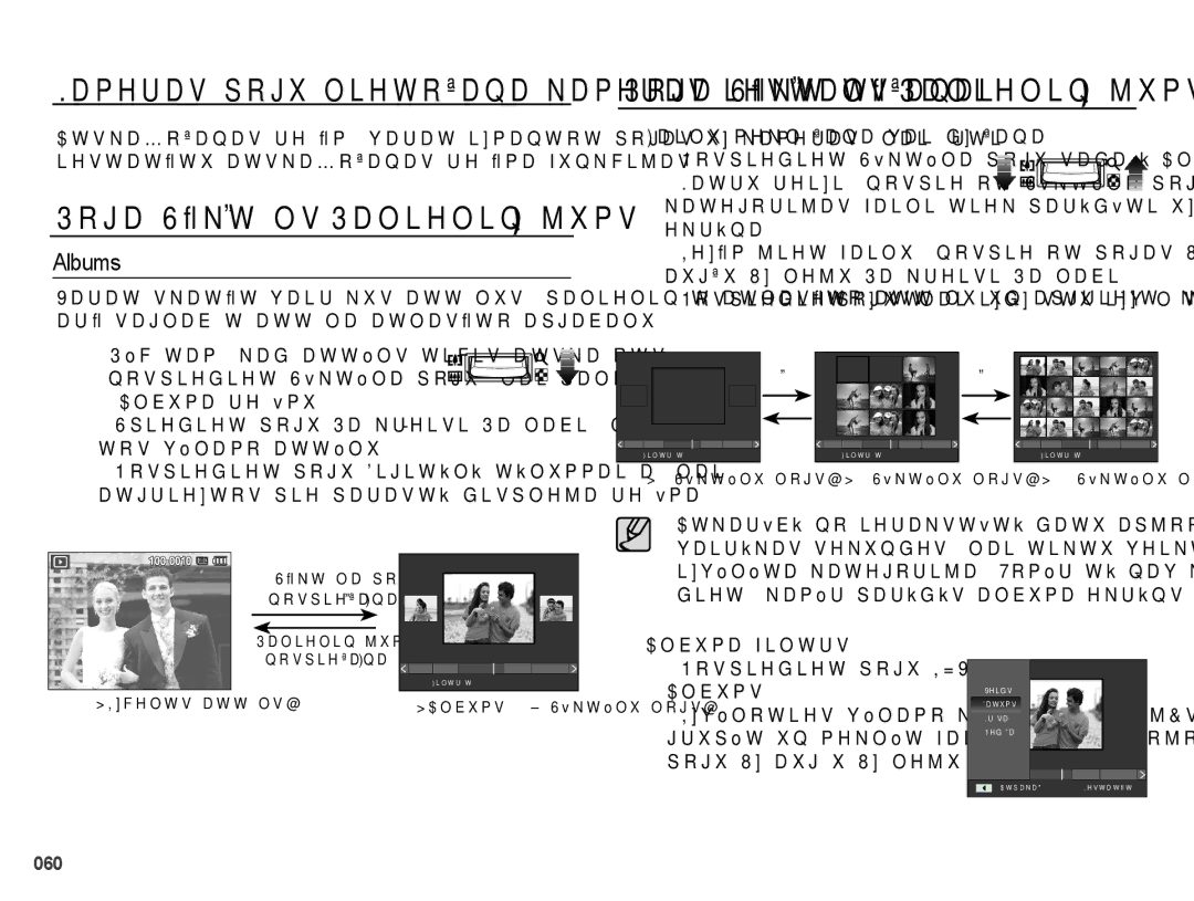 Samsung EC-PL50ZBBP/RU manual Albums, DuưVdjodeɨwDwwɲodDwodvưwrDsjdedox, ,HƯPƝMLHWIDLOXQRVSLHåRWSRJDV8 