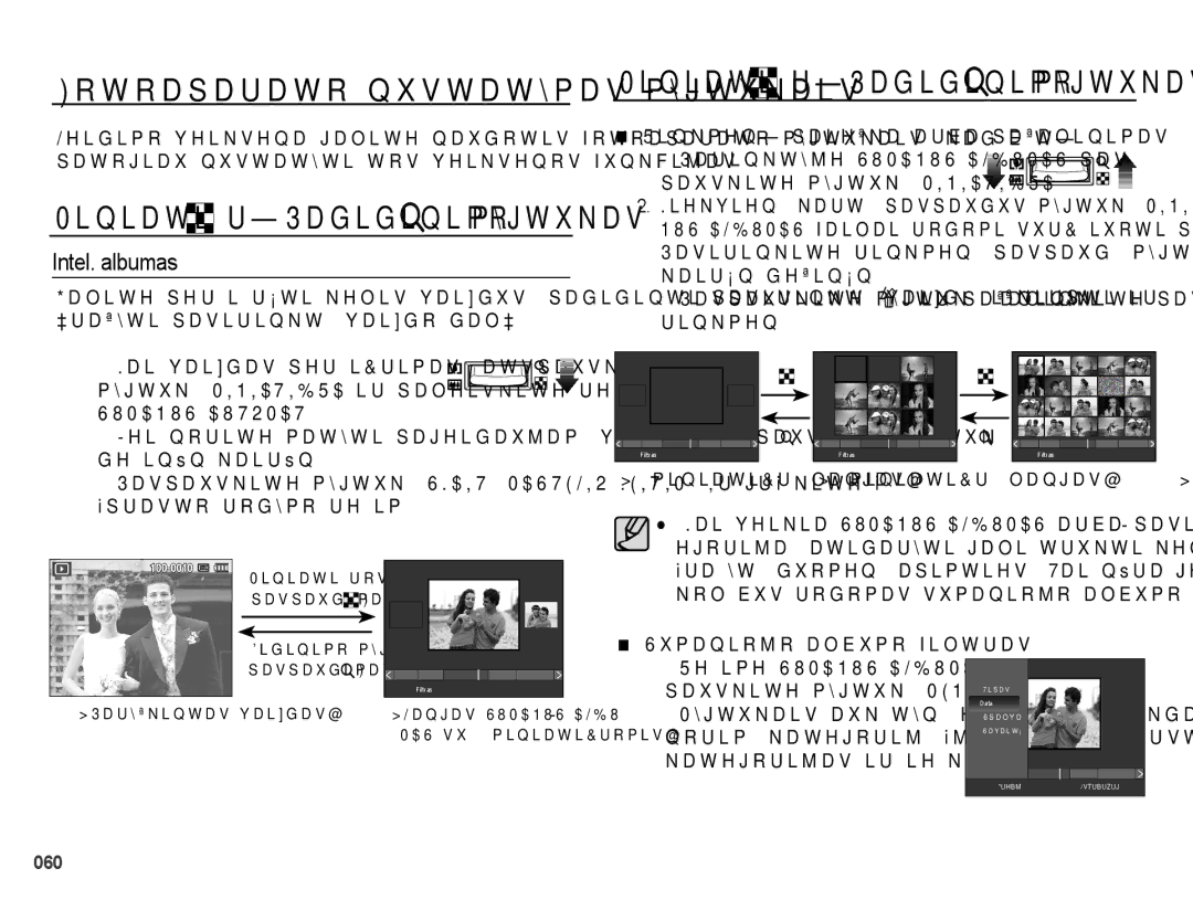 Samsung EC-PL50ZBBP/RU Intel. albumas, ƳUDã\WLSDVLULQNWąYDLGRGDOƳ, 5LQNPHQǐSDLHãNDDUEDSDãDOLQLPDV, NDLUơQGHãLQơQ 