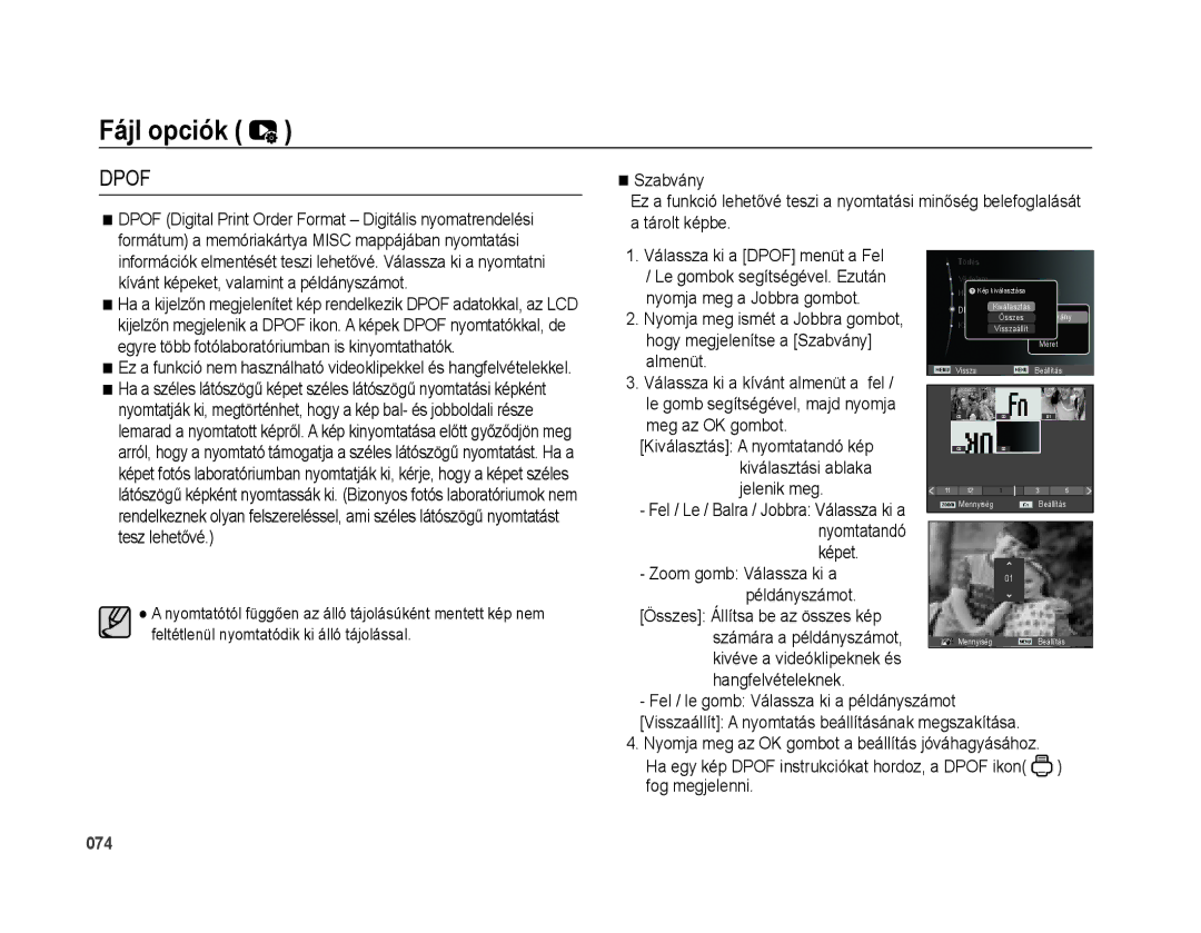 Samsung EC-PL51ZZBPBE3 manual Kívánt képeket, valamint a példányszámot, Egyre több fotólaboratóriumban is kinyomtathatók 