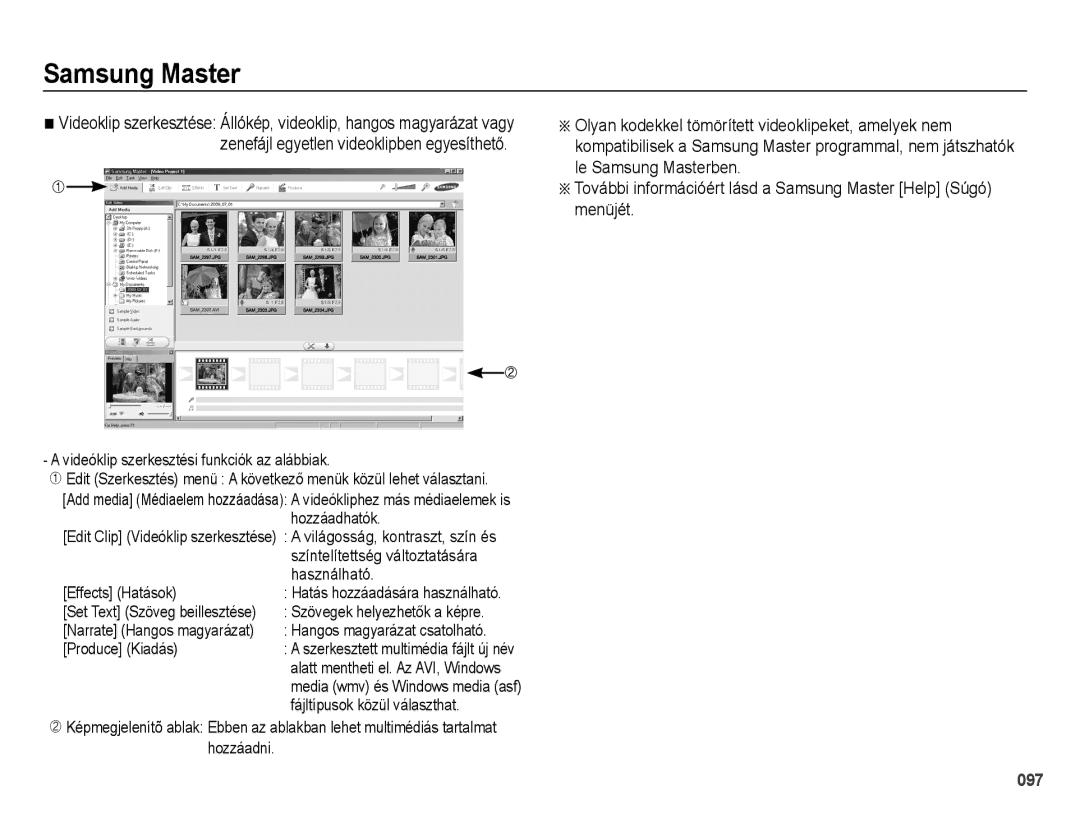 Samsung EC-PL51ZZBPRE2, EC-PL51ZZBPAE1 manual Hozzáadhatók, Színtelítettség változtatására, Effects Hatások, Produce Kiadás 