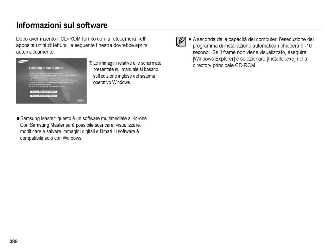 Samsung EC-PL51ZZBPBIT, EC-PL51ZZBPAIT, EC-PL51ZZBPBE1, EC-PL51ZZBPRIT, EC-PL51ZZBPNIT manual Informazioni sul software 