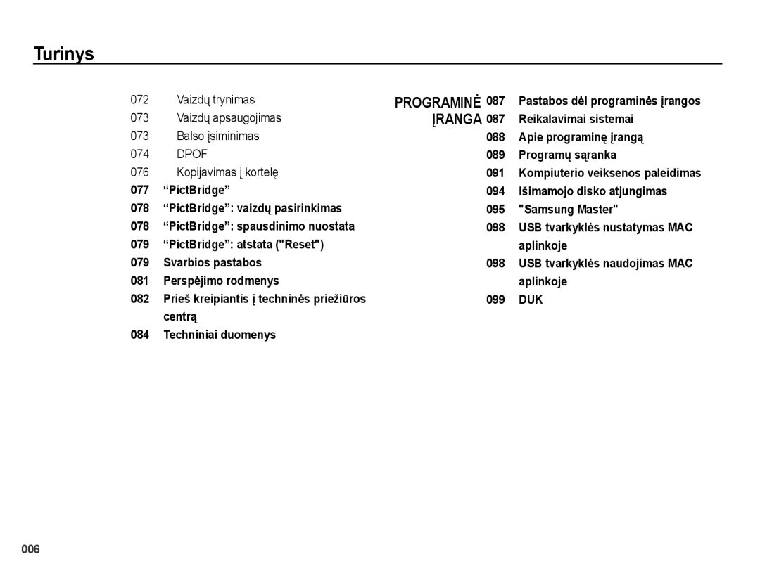 Samsung EC-PL51ZZBPBRU, EC-PL51ZZBPARU manual 006 