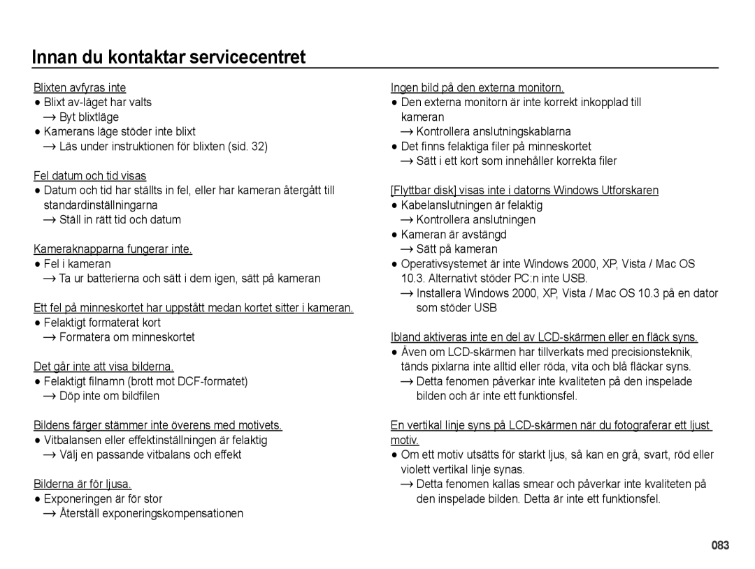 Samsung EC-PL51ZZBPBE2 manual Välj en passande vitbalans och effekt, Bilderna är för ljusa. Exponeringen är för stor 