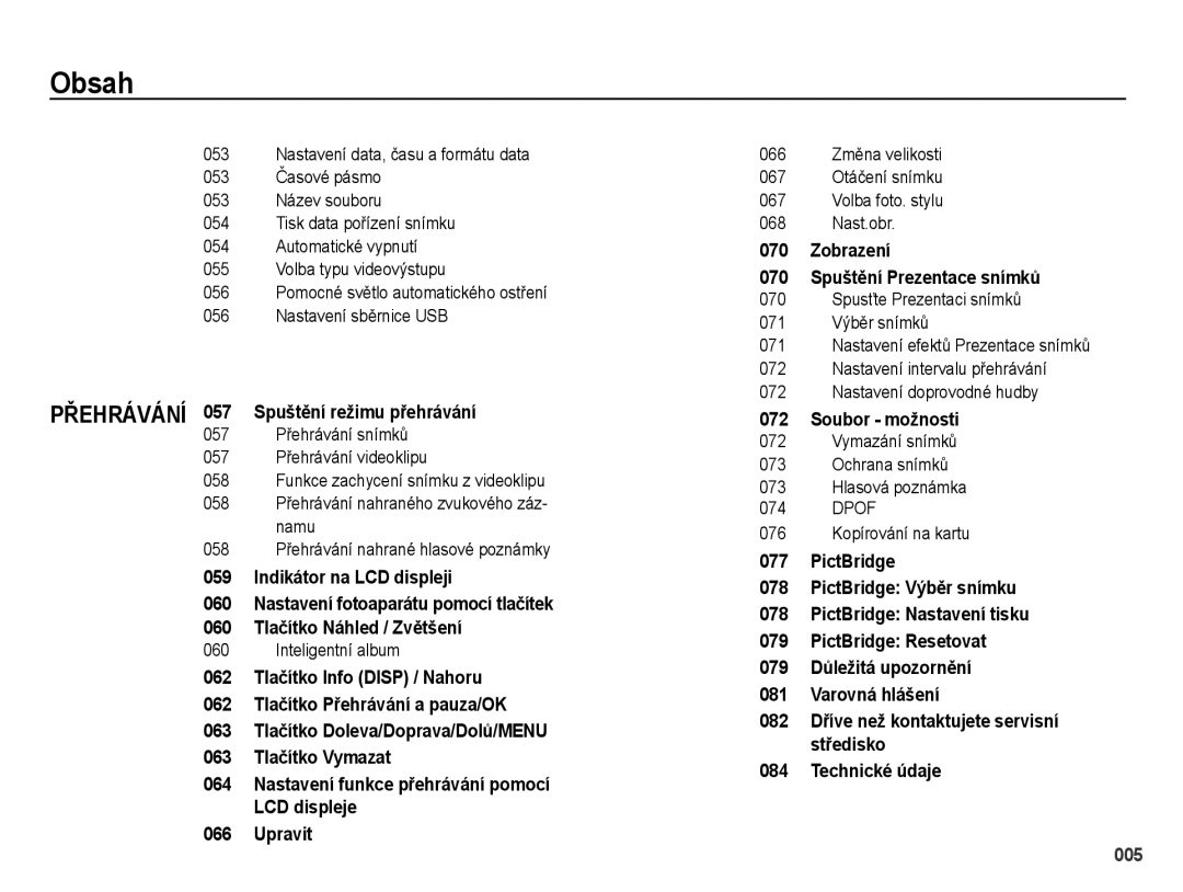 Samsung EC-PL51ZZBPRE3, EC-PL51ZZBPRE1, EC-PL51ZZBPBE3 manual Přehrávání 057 Spuštění režimu přehrávání, Inteligentní album 