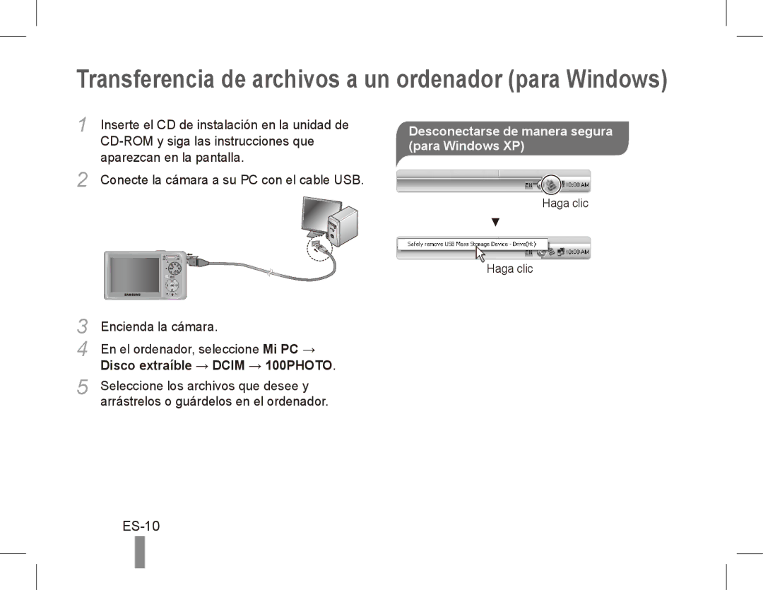 Samsung EC-PL55ZZBPBVN, EC-PL55ZZBPBE1, EC-PL55ZZBPRE1, EC-PL55ZZBPBFR, EC-PL55ZZBPSCA, EC-PL55ZZBPBIT ES-10, Para Windows XP 