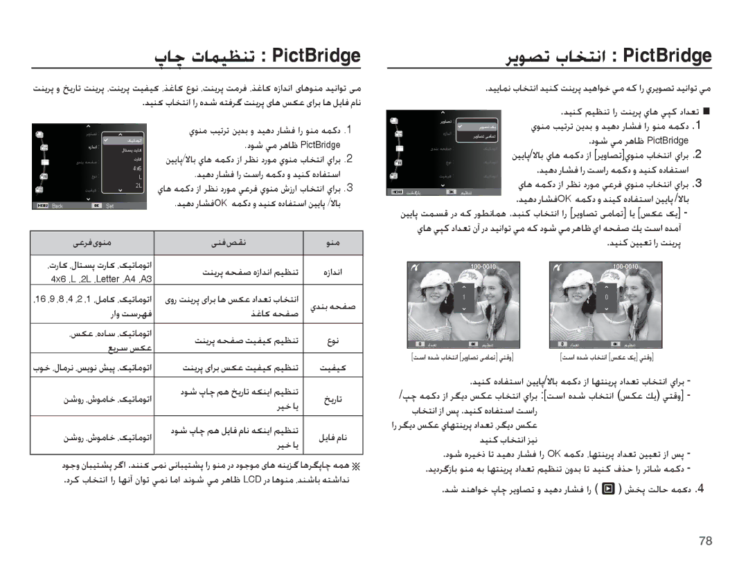 Samsung EC-PL55ZZDPBME, EC-PL55ZZDPUAS, EC-PL55ZZBPSSA, EC-PL55ZZDPSME manual Ɂƾǩ ȝƾƵǥƮƶů PictBridge, ǍƁǞƫů țƾƈƄſȚ PictBridge 