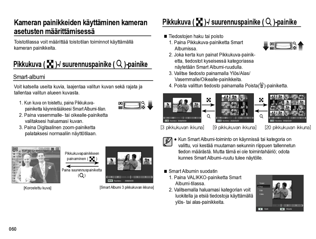 Samsung EC-PL60ZBBP/E2, EC-PL60ZABP/E2, EC-PL60ZPBP/E2, EC-PL60ZSBP/E2 manual Smart-albumi 