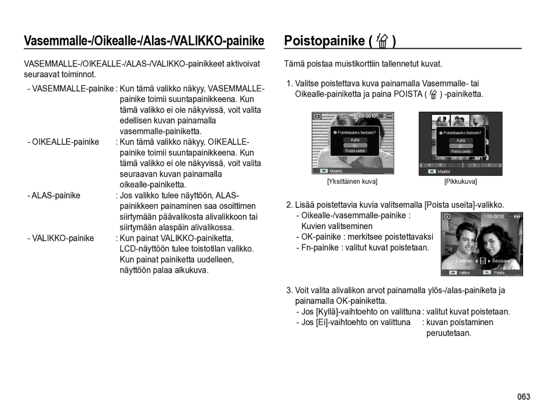 Samsung EC-PL60ZABP/E2, EC-PL60ZBBP/E2, EC-PL60ZPBP/E2, EC-PL60ZSBP/E2 manual Poistopainike Õ 