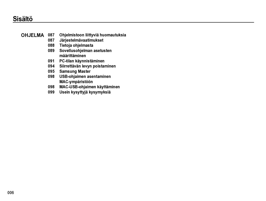 Samsung EC-PL60ZSBP/E2, EC-PL60ZABP/E2, EC-PL60ZBBP/E2, EC-PL60ZPBP/E2 manual 006 