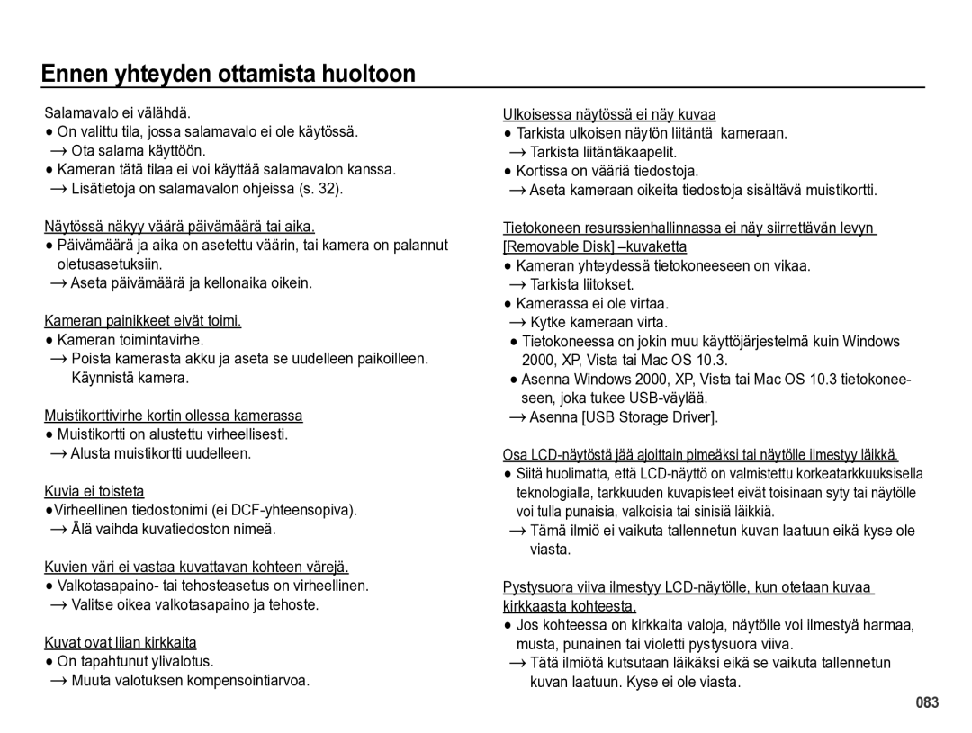 Samsung EC-PL60ZABP/E2, EC-PL60ZBBP/E2, EC-PL60ZPBP/E2, EC-PL60ZSBP/E2 manual 083 