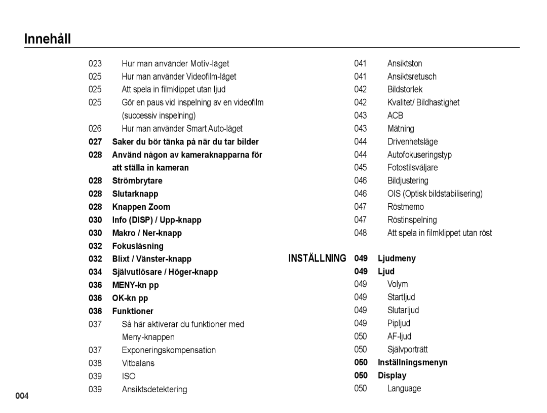 Samsung EC-PL60ZBBP/E2 Kvalitet/ Bildhastighet Successiv inspelning 043, Hur man använder Smart Auto-läget 043 Mätning 