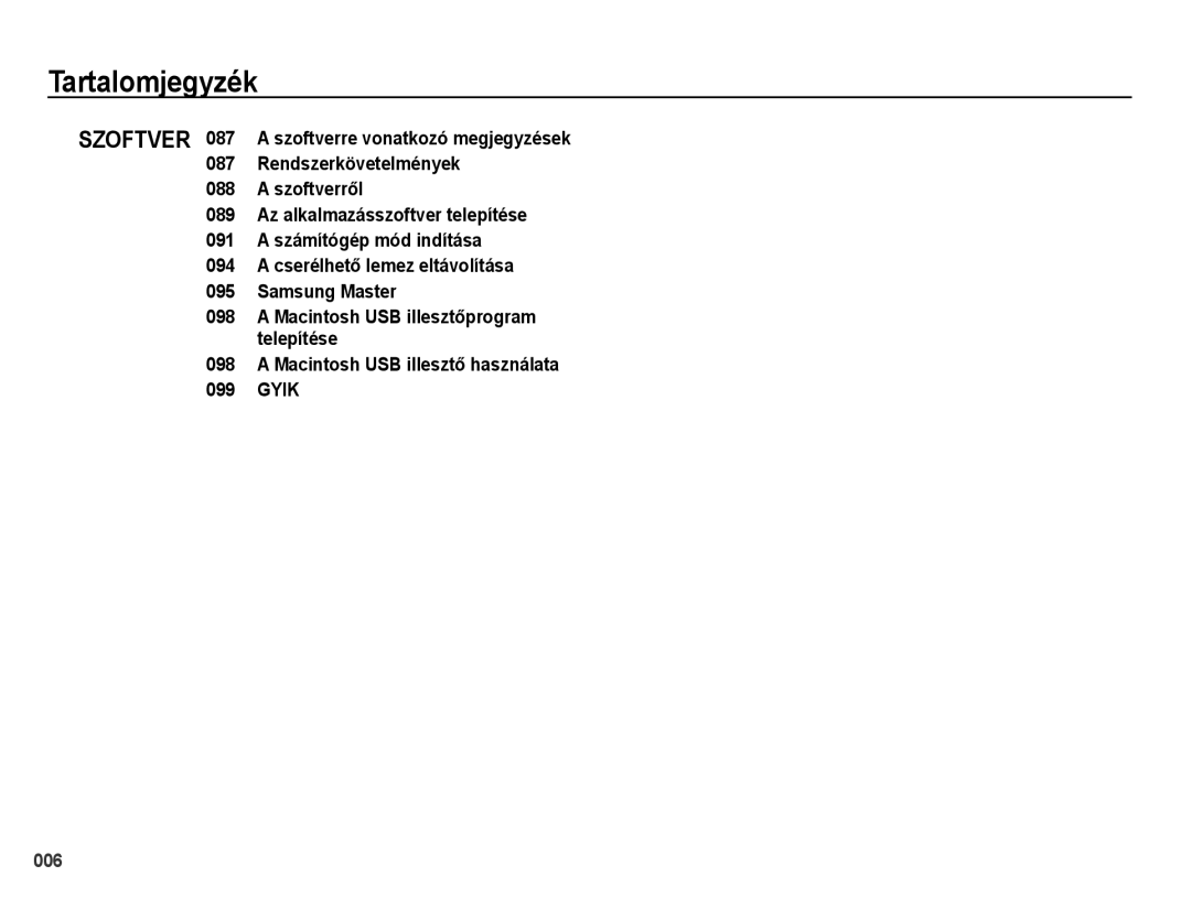 Samsung EC-PL60ZABP/E1, EC-PL60ZABP/IT, EC-PL60ZBBP/E3, EC-PL60ZPBP/E3, EC-PL60ZSBP/E3, EC-PL60ZABP/E3 manual 006 