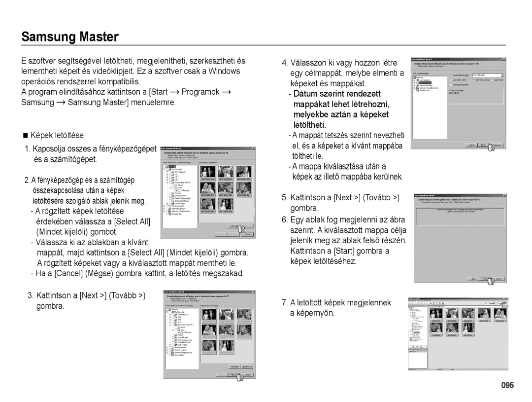 Samsung EC-PL60ZABP/IT, EC-PL60ZABP/E1, EC-PL60ZBBP/E3, EC-PL60ZPBP/E3, EC-PL60ZSBP/E3 manual Samsung Master, Képek letöltése 