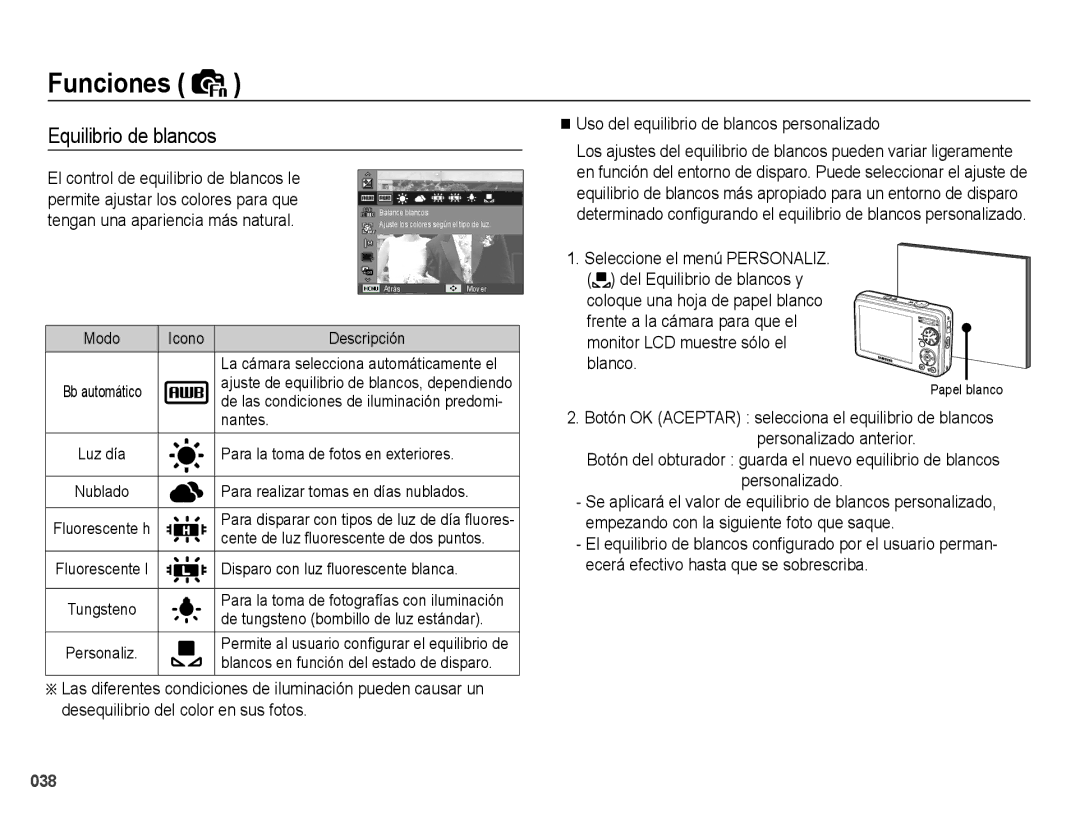 Samsung EC-PL60ZABP/E1, EC-PL60ZPBP/E1, EC-PL60ZBBP/E1, EC-PL60ZSBP/E1 manual Personalizado 