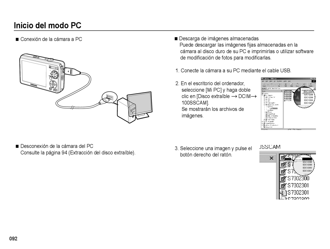 Samsung EC-PL60ZBBP/E1, EC-PL60ZPBP/E1, EC-PL60ZSBP/E1 manual Seleccione una imagen y pulse el botón derecho del ratón 