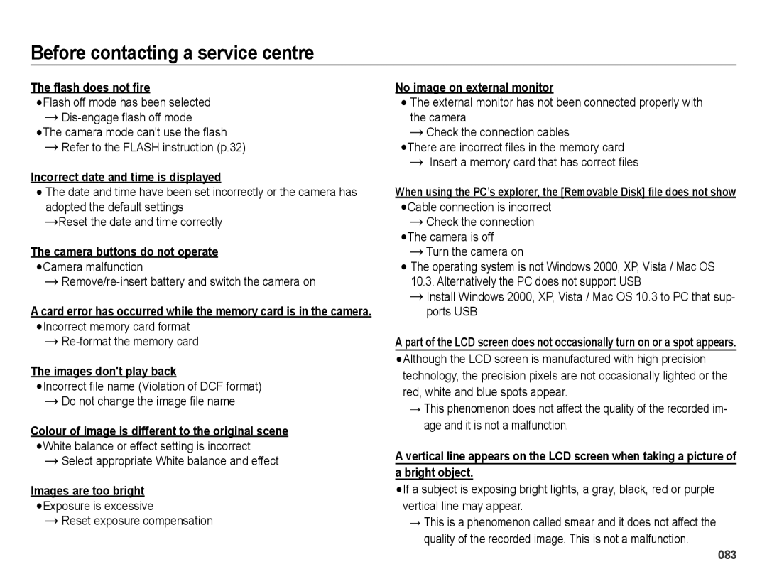 Samsung EC-PL60ZABP/E3 manual Re-format the memory card, Select appropriate White balance and effect, Turn the camera on 