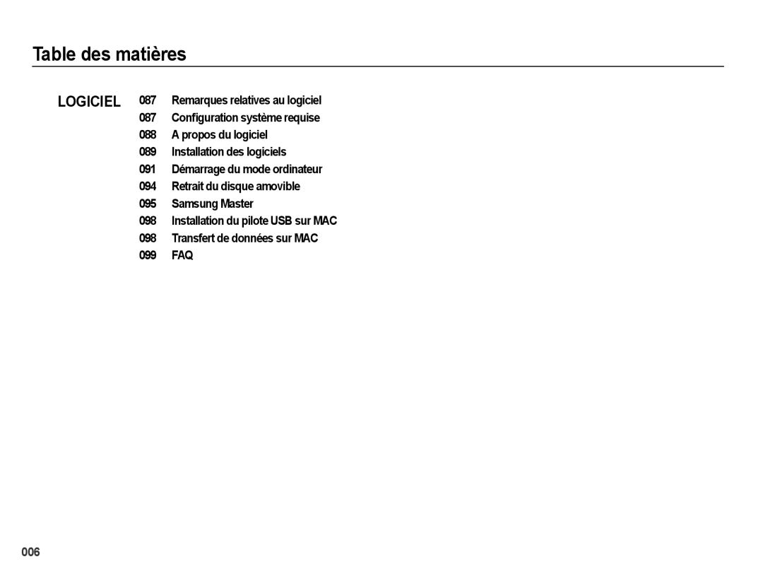 Samsung EC-PL60ZSBP/FR, EC-PL60ZPBP/FR, EC-PL60ZBBP/FR, EC-PL60ZABP/FR, EC-PL60ZOBP/FR manual 006 