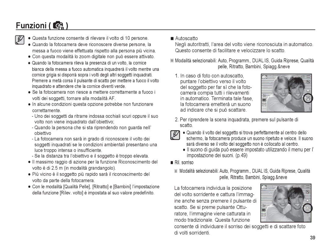 Samsung EC-PL65ZPBP/IT, EC-PL65ZABP/IT, EC-PL65ZBBP/IT, EC-PL65ZBBA/IT, EC-PL65ZRBA/IT, EC-PL65ZSBP/IT manual Autoscatto 