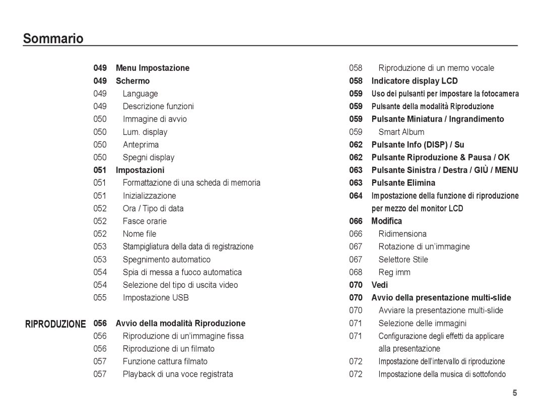 Samsung EC-PL65ZABA/IT, EC-PL65ZABP/IT, EC-PL65ZBBP/IT, EC-PL65ZBBA/IT, EC-PL65ZRBA/IT manual Impostazioni, Smart Album 