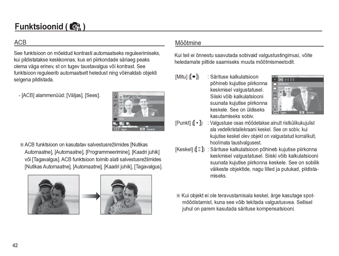 Samsung EC-PL65ZBBP/RU manual Mõõtmine 