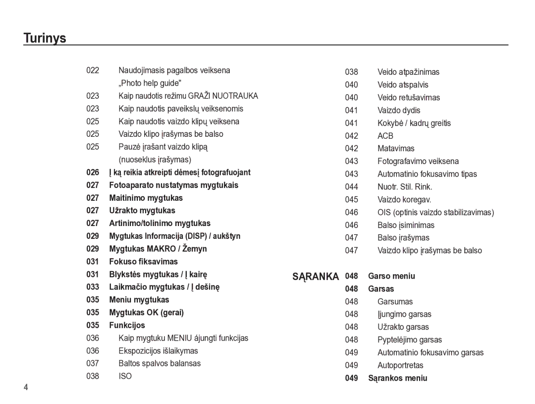 Samsung EC-PL65ZBBP/RU manual Naudojimasis pagalbos veiksena „Photo help guide, Kaip naudotis režimu Graži Nuotrauka 